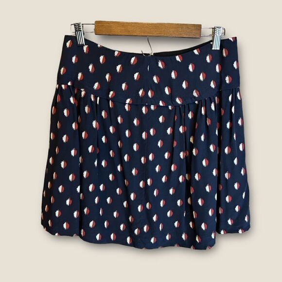 5 for $25🔥Madewell Silk Skyline Skirt in Ikat Dot Size 6 - Picture 1 of 5